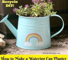 make a watering can planter
