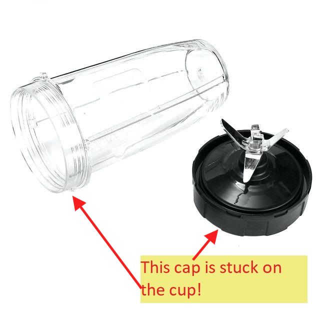 help how do i get my ninja blender cap to unscrew from the cup