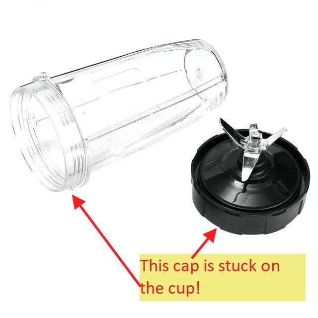 HELP! How do I get my Ninja blender cap to unscrew from the cup