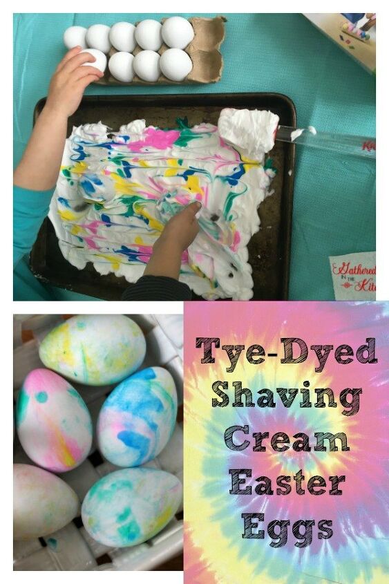how to make tye dye shaving cream easter eggs