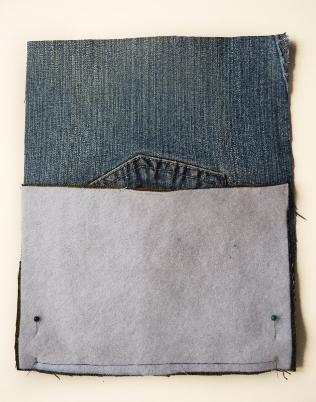 diy denim doorstop
