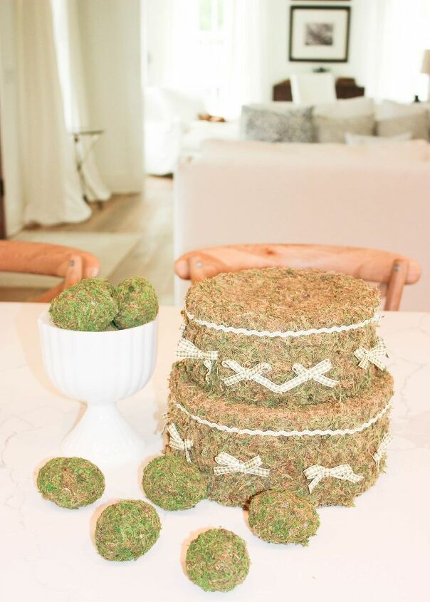 how to make green moss decor accents