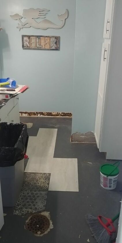 how do we finish our basement laundry room floor