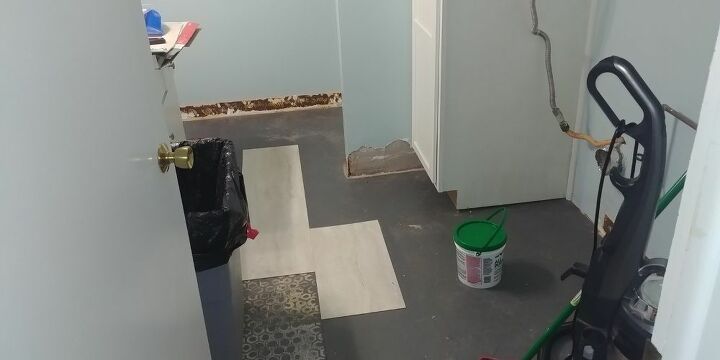 how do we finish our basement laundry room floor