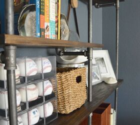 14 fantastic ways to make pipe shelves work for your home decor, Perfectly Simple Pipe Shelves