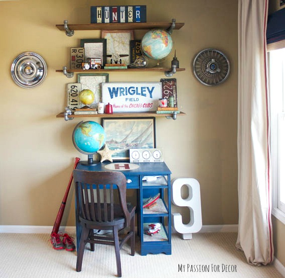 14 fantastic ways to make pipe shelves work for your home decor, Industrial Pipe Shelving for Teens