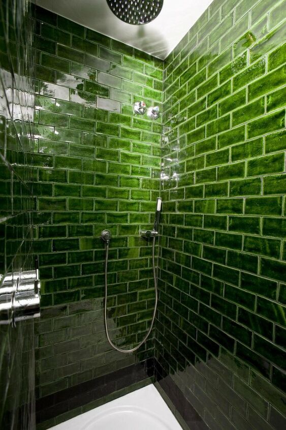 12 clever subway tile solutions that add style, Subway Tiles to Add Color to a Bathroom