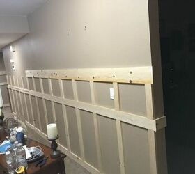 diy board and batten wall entryway and hallway update