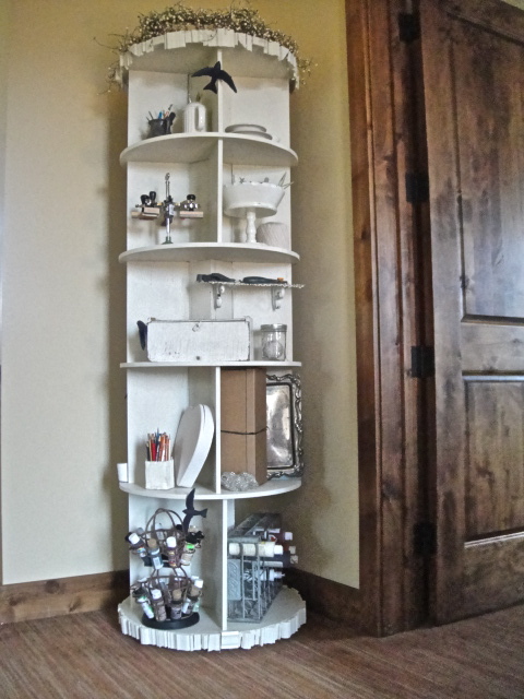 s bookcase projects, A Revolving Bookcase for Multiple Purposes
