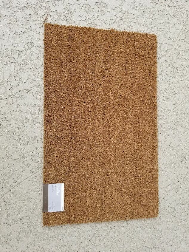 how can i paint a coir door mat