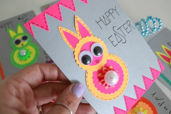 how to make a handmade easter bunny cards