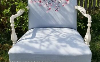 Let's Update an Old Chair! How to Paint Fabric Using Chalk Paint
