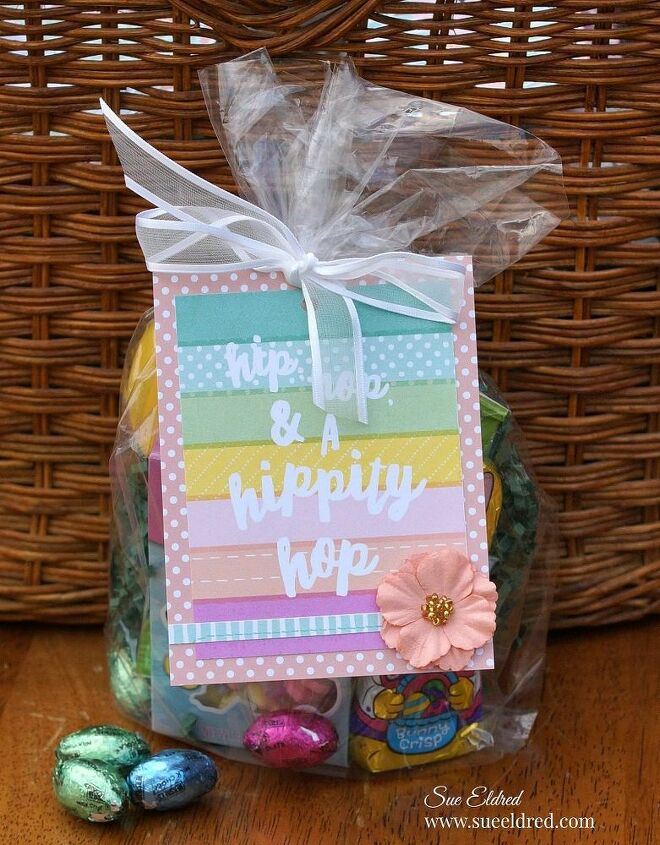 easter tags with xyron and photoplay paper