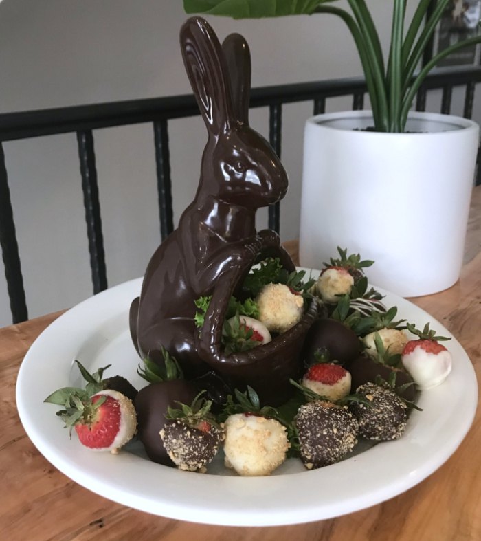 faux chocolate bunny