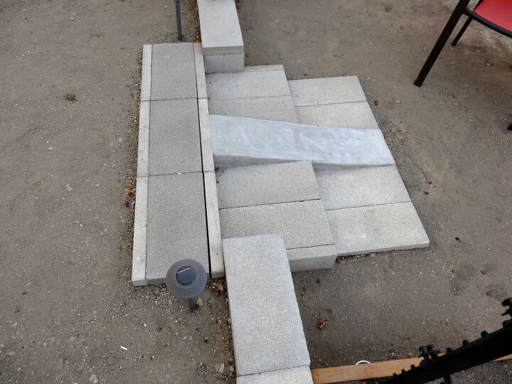 concrete wheelbarrow ramp