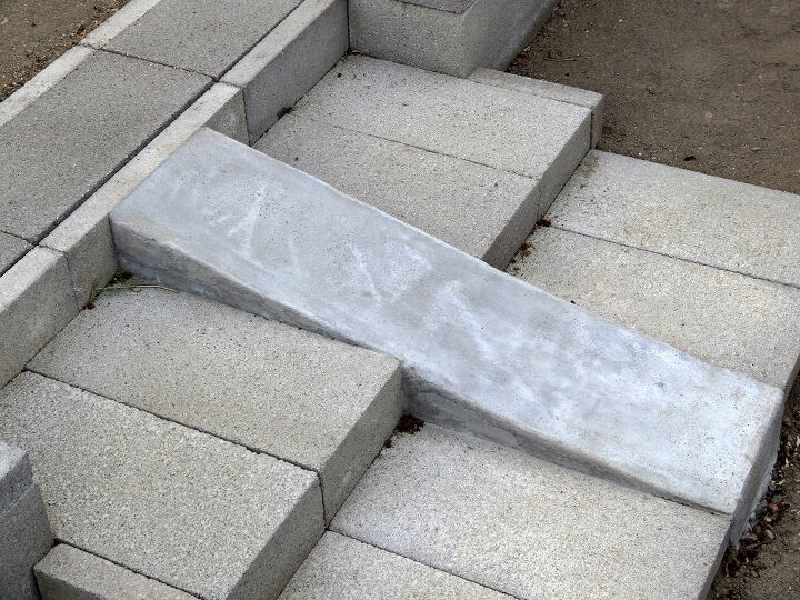 concrete wheelbarrow ramp