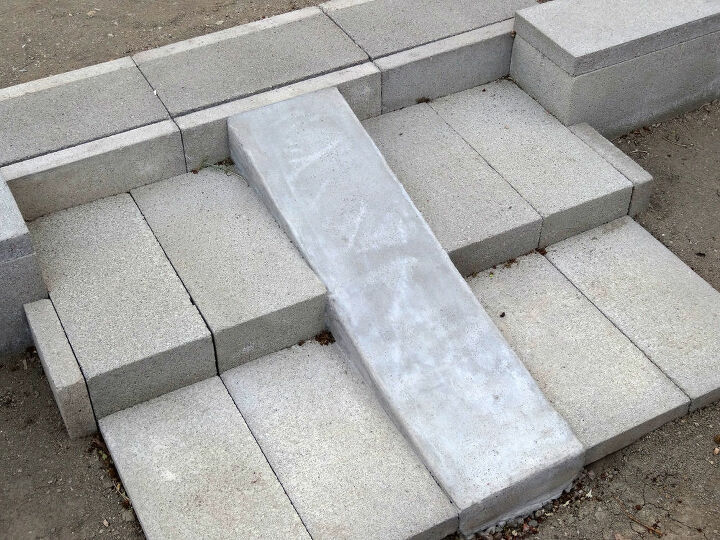 concrete wheelbarrow ramp