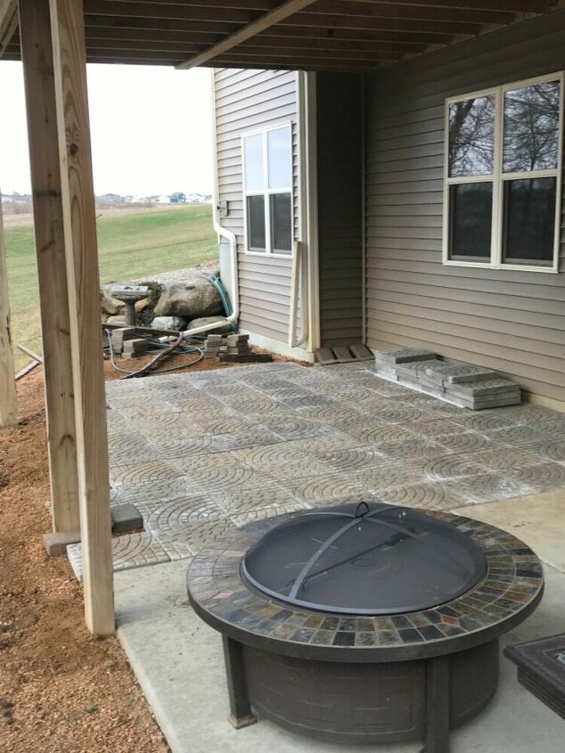 How Do I Finish My Patio Hometalk How Do I Finish My Patio Hometalk, How To Cover My Concrete Patio Door