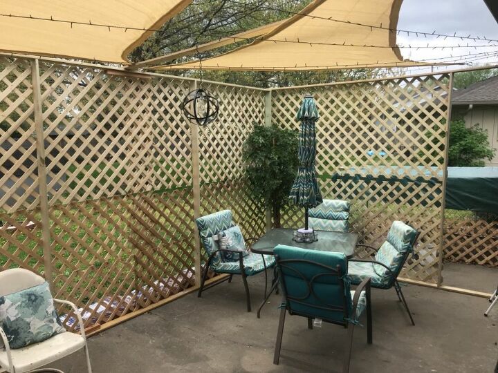 q how do i get shade over my patio without making it too dark inside