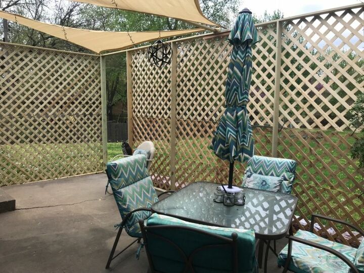 q how do i get shade over my patio without making it too dark inside