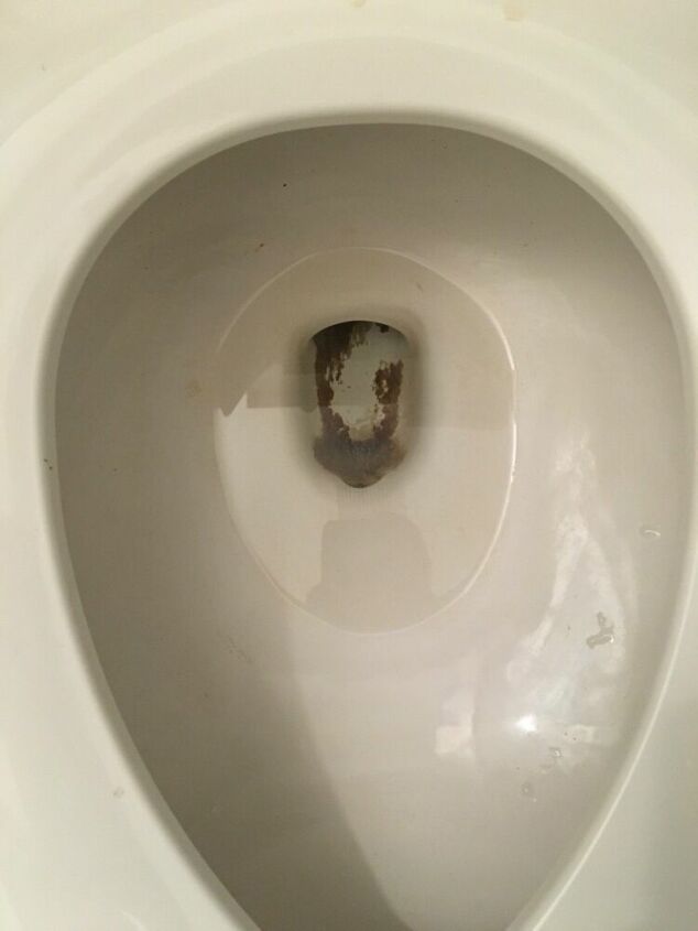 how do i clean off black toilet bowl crust