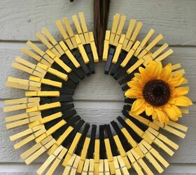 how to make clothespin wreaths for summertime