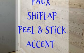 Faux Shiplap Peel and Stick Wood Paneled Wall
