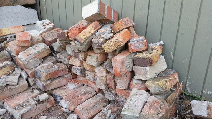 adding brick pavers to the garden area