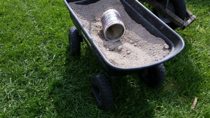 adding brick pavers to the garden area