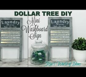 Dollar Tree DIY Washboard Laundry Room Sign