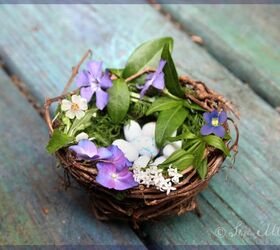 beautiful and easy bird nest ornament