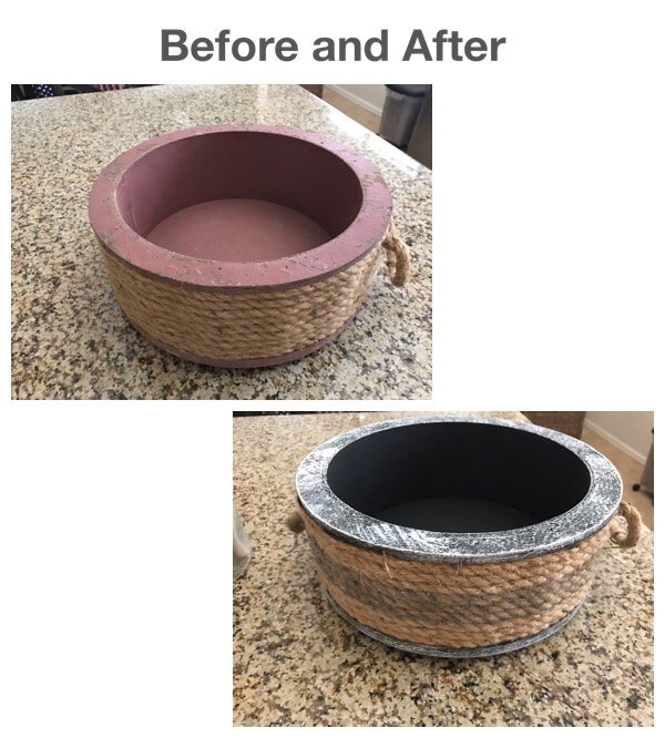 wood bowl makeover