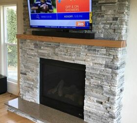 Ugly Fireplace Makeover – Before and After