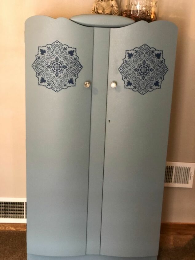 cambio de imagen del gabinete que no te har azul, Acabado del armario