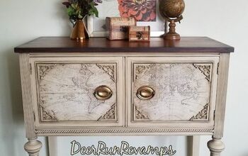 Layer Glaze and Wax, Give Wood "burnt"edges and Apply a Prima Transfer