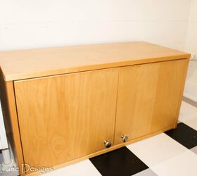 diy storage bench using an old cabinet