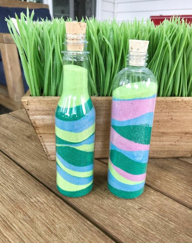mini sand art bottle decor