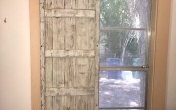 Indoor Laundry Room Barn Door Shutters