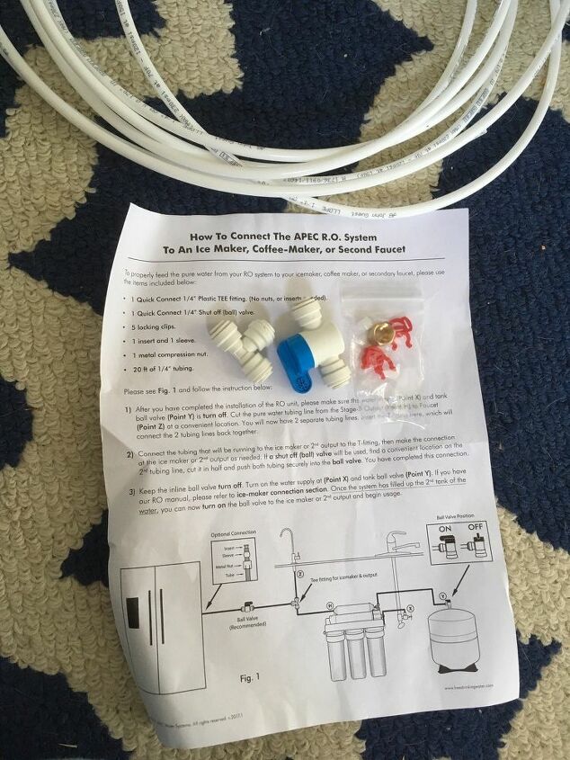 adding a second water line from a refrigerator to a coffee maker