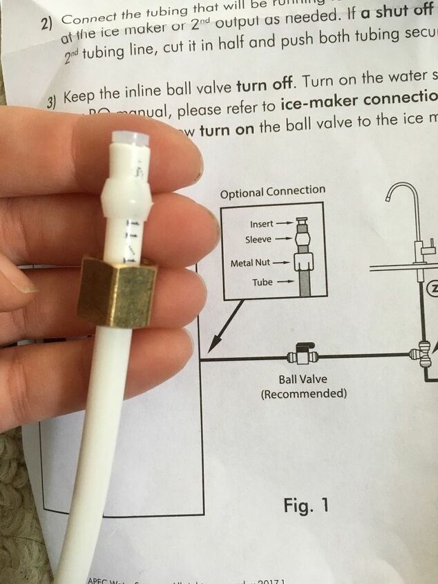 adding a second water line from a refrigerator to a coffee maker