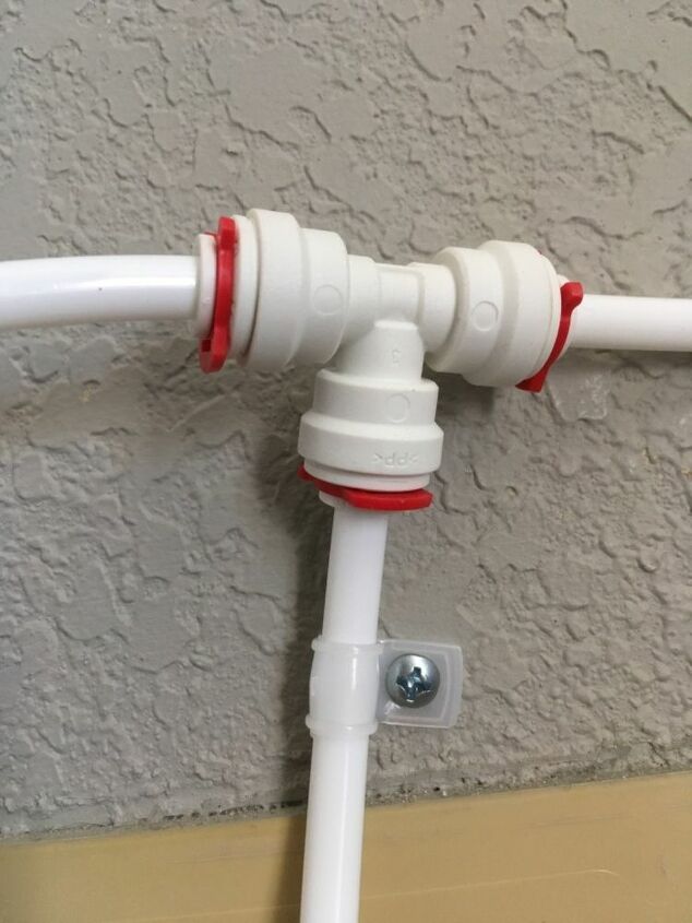 adding a second water line from a refrigerator to a coffee maker