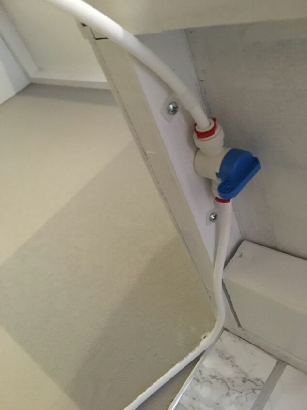 adding a second water line from a refrigerator to a coffee maker