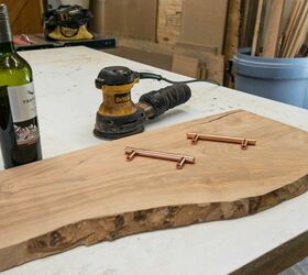 17 natural live edge wood projects to add authenticity to your home, Stylish Serving Board Made from Live Edge Olive Wood