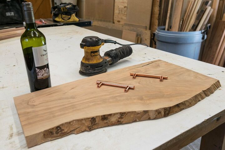 17 natural live edge wood projects to add authenticity to your home, Stylish Serving Board Made from Live Edge Olive Wood
