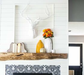 17 natural live edge wood projects to add authenticity to your home, Gorgeous DIY Live Edge Wood Mantel