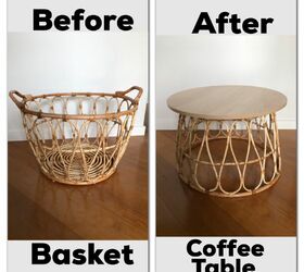 basket coffee table hack, Simple DIY Coffee Table