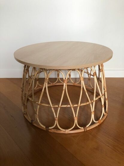Basket Coffee Table Hack by Home Talk
