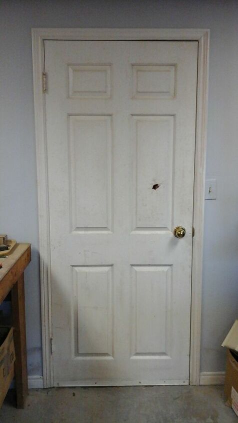 q how to fix a hole in a hollow door