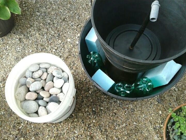 Recirculating Fountain How to Make a DIY Recirculating Fountain On a Budget | Hometalk