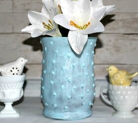 Easy To Make Beautiful Faux Hobnail Milk Glass